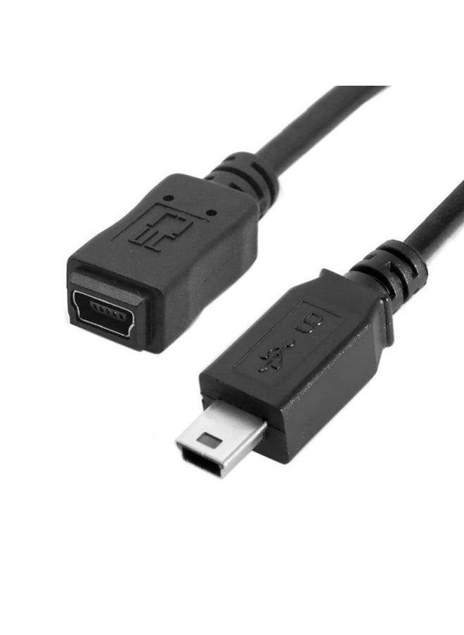 Chenyang - CY USB 2.0 Mini USB 5Pin Male to Female Extension Adapter Cable 5ft Mini USB Extension Cable - Image 1