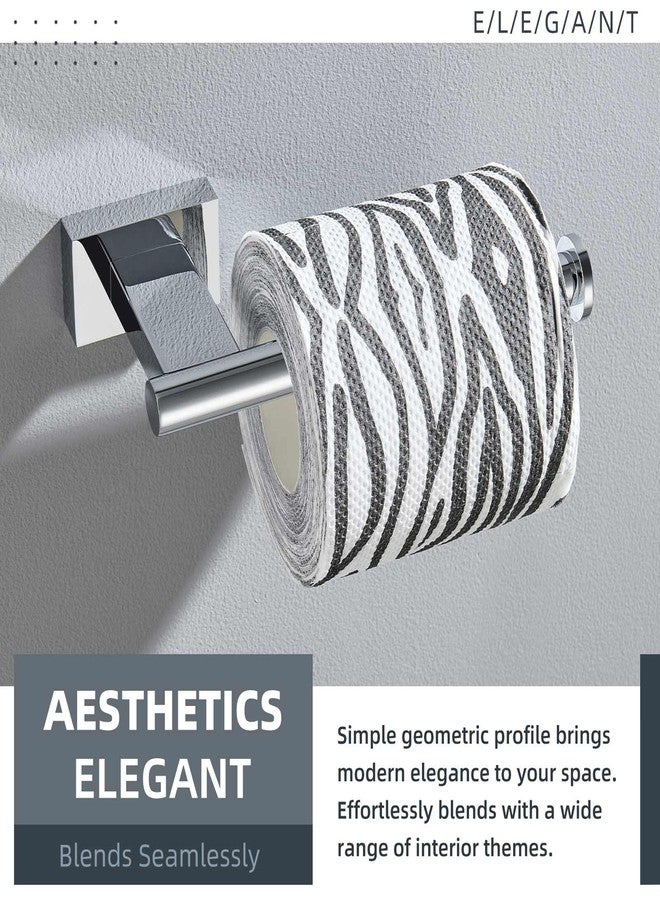 Suyar Toilet Paper Holder Chrome, SUS304 Stainless Steel Bathroom Toilet Tissue Roll Holder Wall Mounted - Image 3