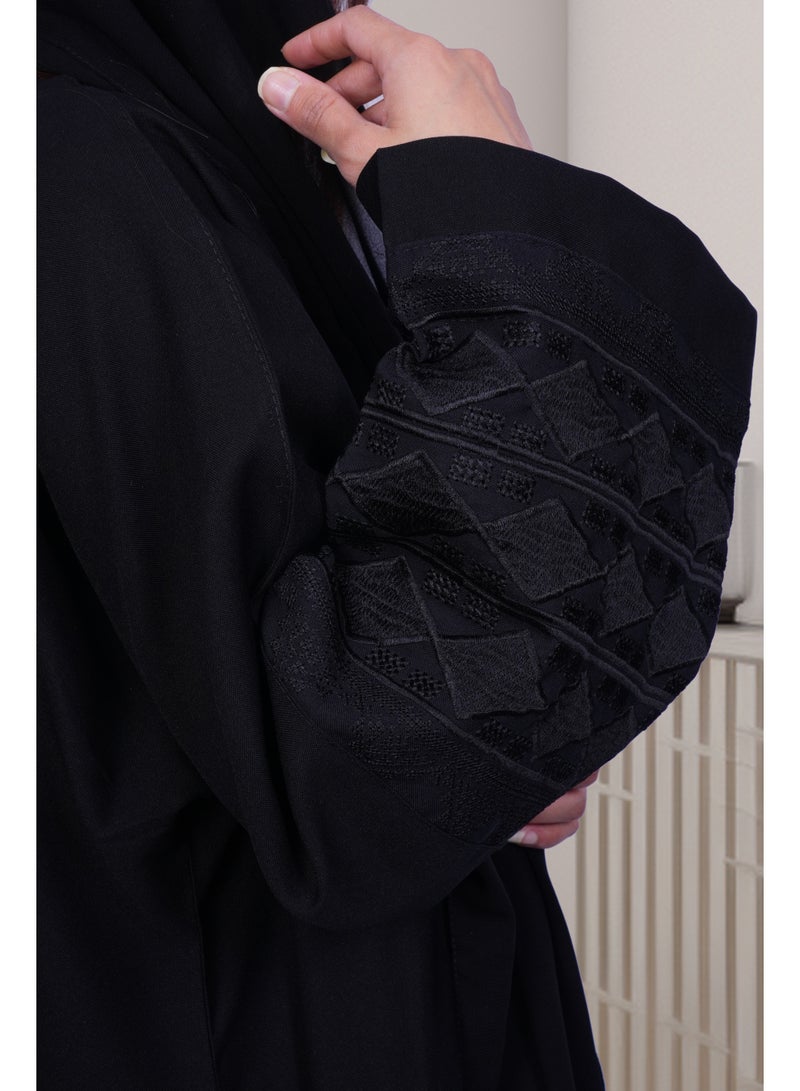 فاشون لاين عباية سوداء ناعمة - Image 4