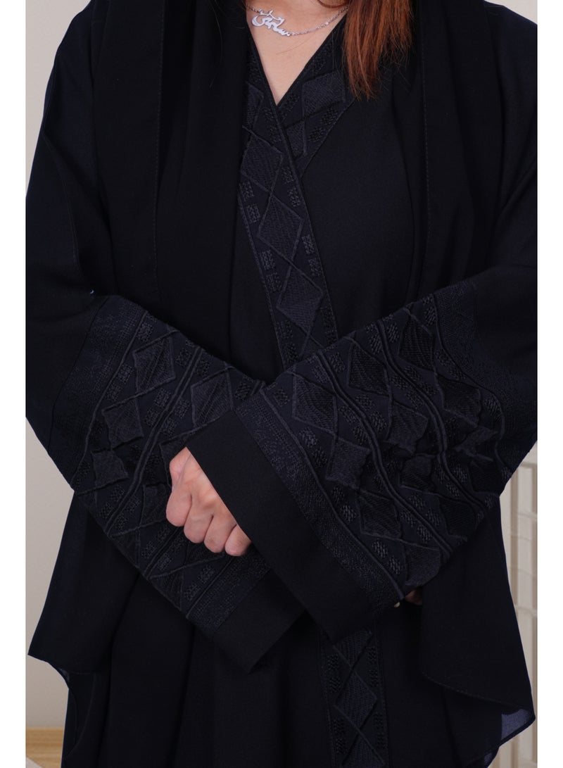 فاشون لاين عباية سوداء ناعمة - Image 5