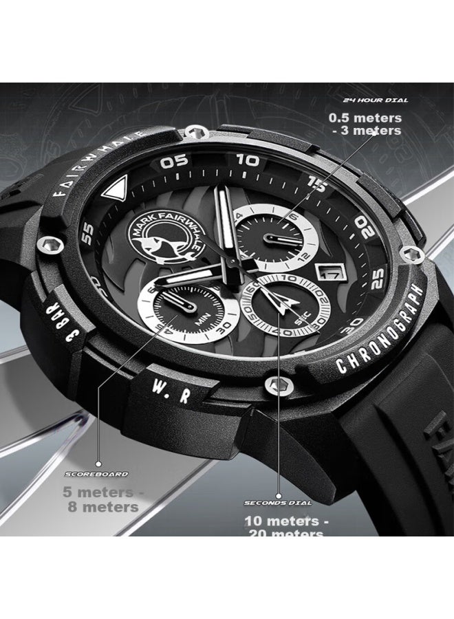 Fairwhale (Fairwhale) Men'S Quartz Watch Student Sports Fashion Luminous Waterproof Gift Watch Fw-4410-R1 - Image 3
