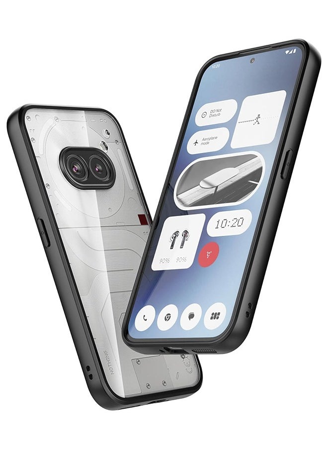 SNBFA Clear Case for Nothing Phone 2a, Transparent Hard PC Back & Soft TPU Bumper [Not Yellowing] Shockproof Protective Phone Case Slim Fit Thin Cover for Nothing Phone (2a)  2024  - Image 2
