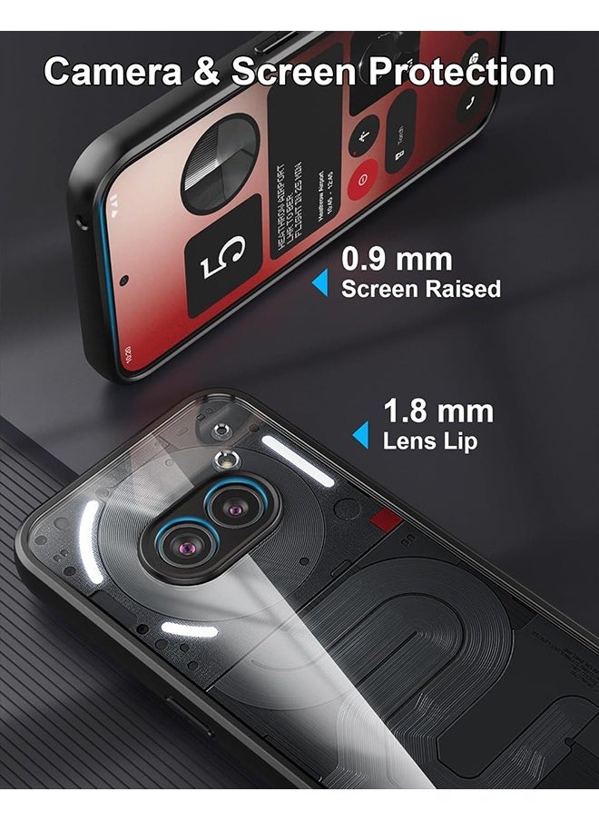 SNBFA Clear Case for Nothing Phone 2a, Transparent Hard PC Back & Soft TPU Bumper [Not Yellowing] Shockproof Protective Phone Case Slim Fit Thin Cover for Nothing Phone (2a)  2024  - Image 5