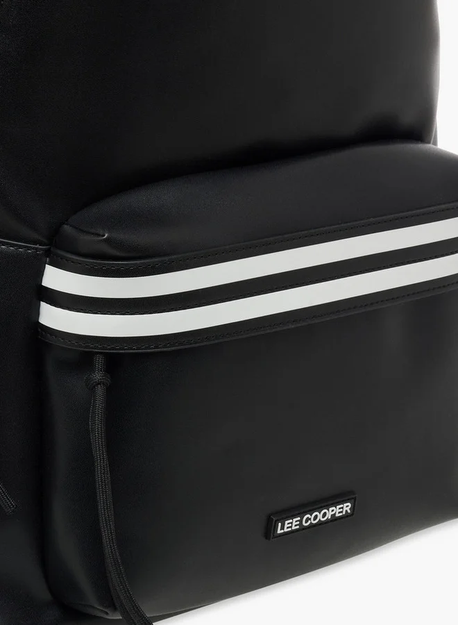 Lee Cooper Solid School Backpack with Adjustable Straps and Zip Closure - 32x16x41 cm