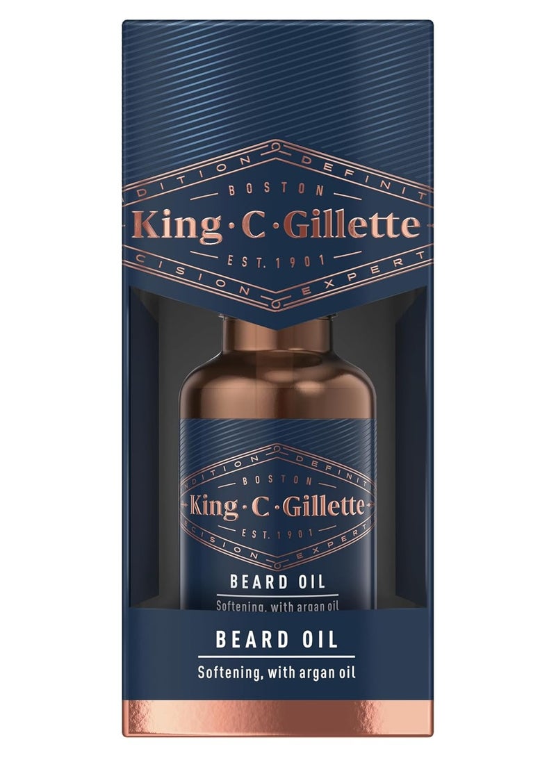 King C. Gillette Beard Oil for Men - Argan 30 ml - Image 4