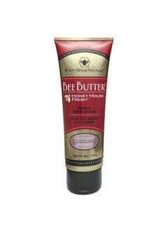 Honey House Naturals Honey House Naturals Bee Butter Cream  Lavender  4 Ounce Tube  All Natural Ultra Moisturizing Bee Butter Enhanced with Royal Jelly and Essential Oils  Made in USA 