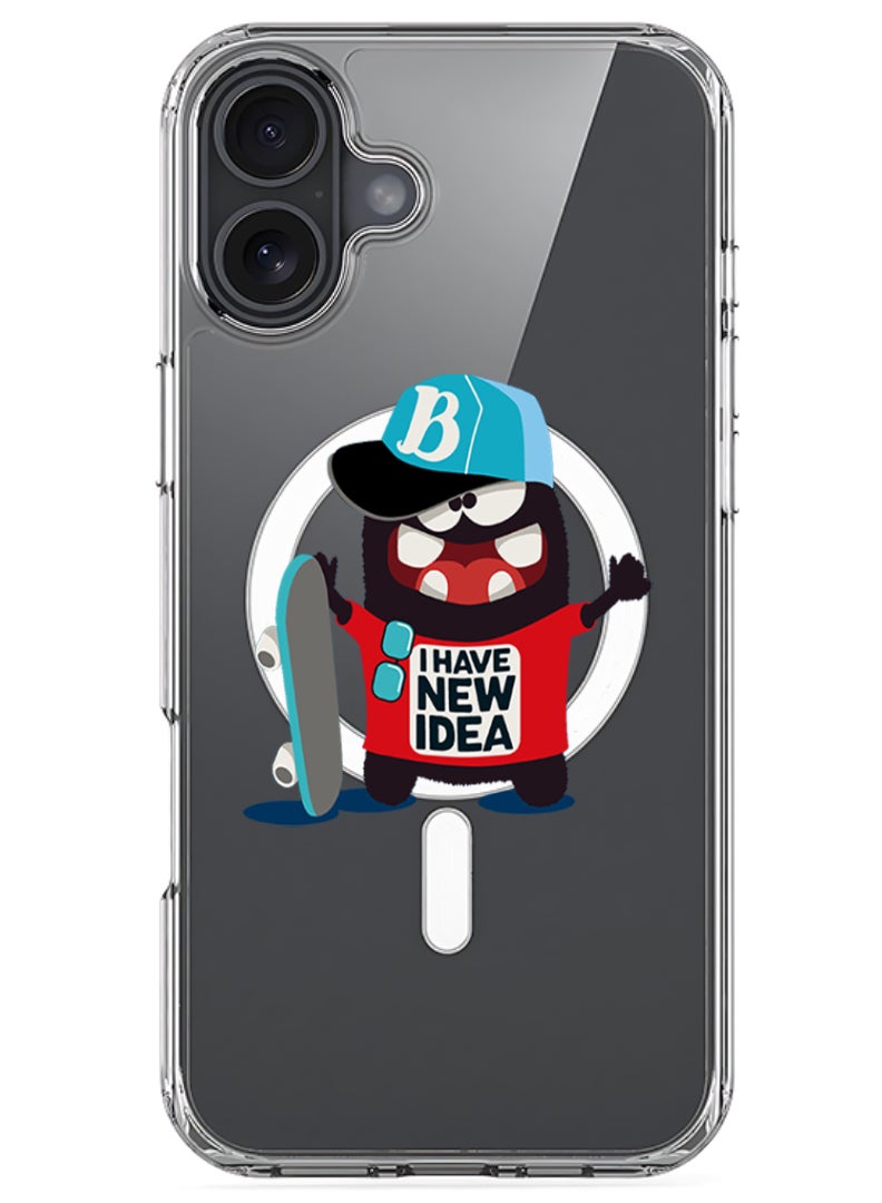 Theodor iPhone 16 Magsafe Magnetic Case Compatible with Wireless Charging, Shockproof Phone Bumper Cover - I have a new idea - Image 1