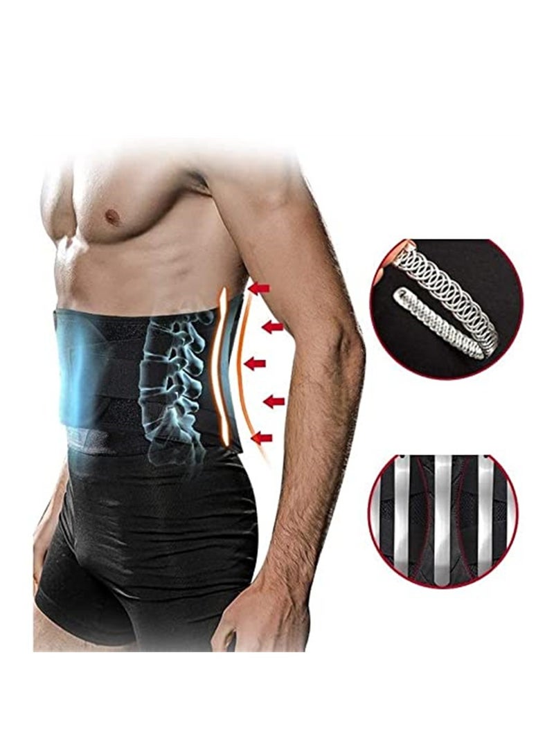 Stabilizing Lumbar Lower Back Brace Support Belt with Dual Breathable Stabilizing Waist Lumbar Lower Back Brace Support Belt for Sciatica Herniated Disc Scoliosis Back Pain relief - Image 5