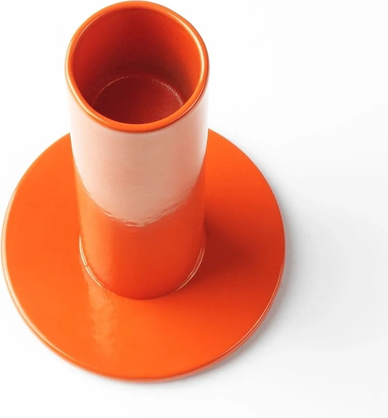 Ikea Tuvkornell 3-Piece Orange Candle Holder Home Decoration Colored Candlestick