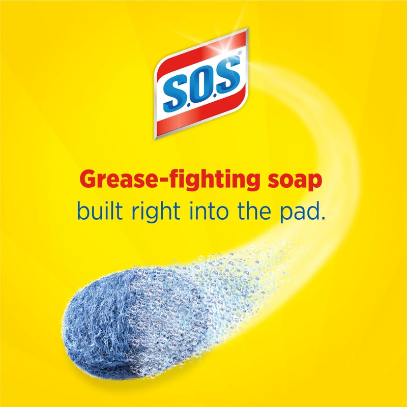 S.O.S Steel Wool Soap Pads, 10 Count - Image 2