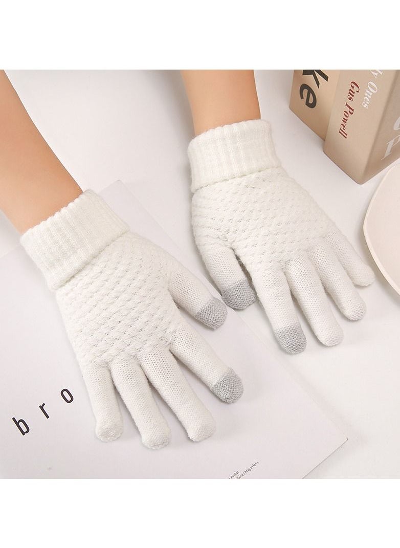 Loquat Solid Knit Gloves 