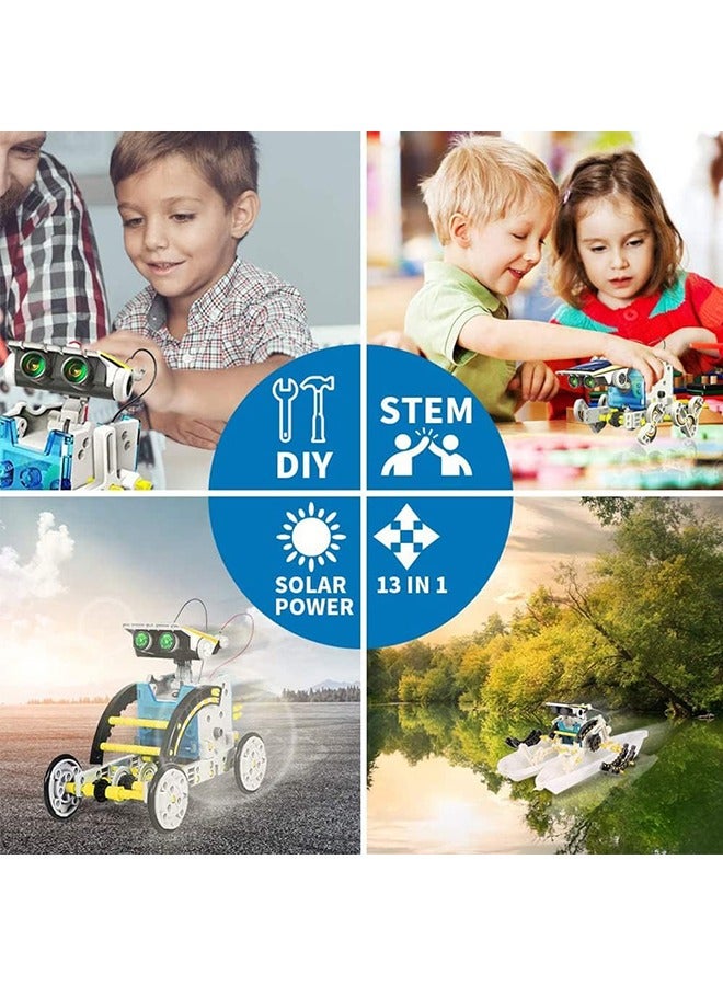 Robot Toys, 13-in-1 Education Solar Robot Toys, Solar Robot Toys-190 Pieces DIY Building Science Experiment Kit for Kids, Robotics Creative Science Puzzle Toys for Teens, Solar Powered by The Sun - Image 5