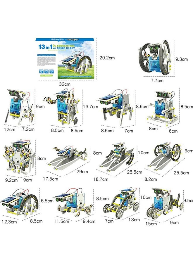 Robot Toys, 13-in-1 Education Solar Robot Toys, Solar Robot Toys-190 Pieces DIY Building Science Experiment Kit for Kids, Robotics Creative Science Puzzle Toys for Teens, Solar Powered by The Sun - Image 3