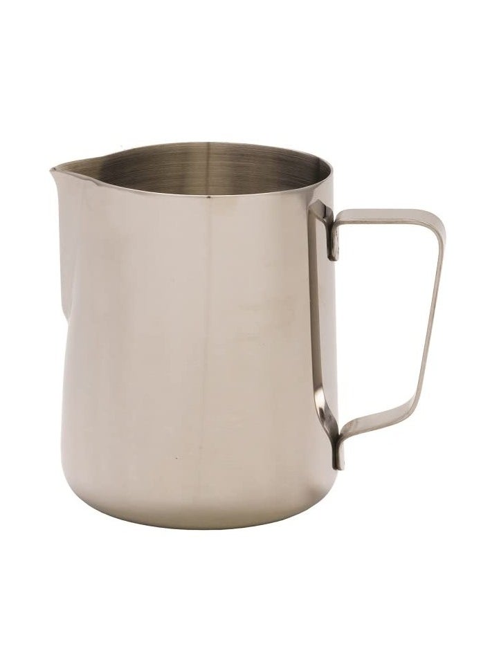 Rattleware Rattleware 350ml/12-Ounce Stainless Steel Macchiato Milk Frothing Pitcher – Barista Steam Jug for Espresso Machines Milk Frothers, Coffee, Cappuccino & Latte Art. Precise Pouring, Durable Handle, Ideal for Cafes & Home Use, Silver  - Image 1