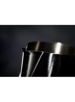 Rattleware Rattleware 350ml/12-Ounce Stainless Steel Macchiato Milk Frothing Pitcher – Barista Steam Jug for Espresso Machines Milk Frothers, Coffee, Cappuccino & Latte Art. Precise Pouring, Durable Handle, Ideal for Cafes & Home Use, Silver  - Image 2