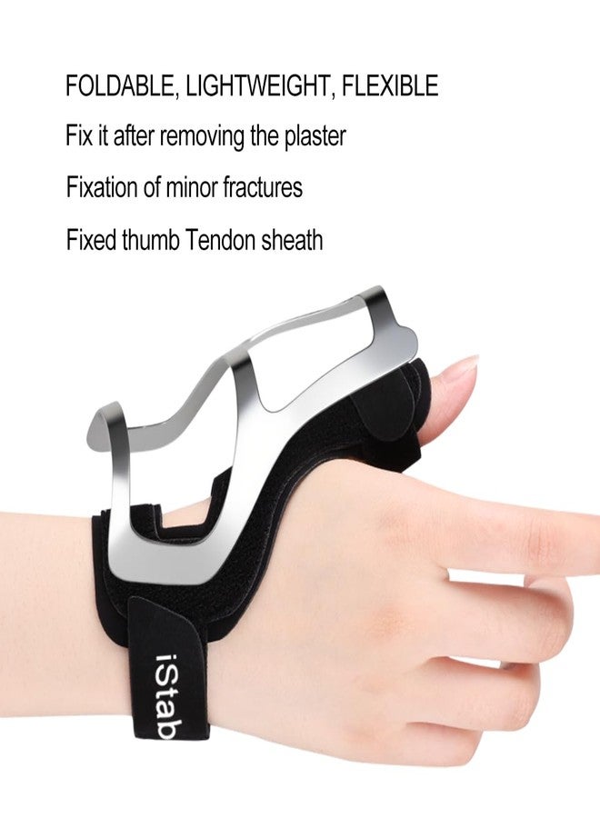 iStabo Thumb Spica Splint Brace - Trigger Finger Splint Wrist Support for CMC, De Quervain’s Tendonitis, Pain Relief, Arthritis, Tendonitis, Thumb Stabilizer Adjustable Fit Right or Left Hand - Image 2