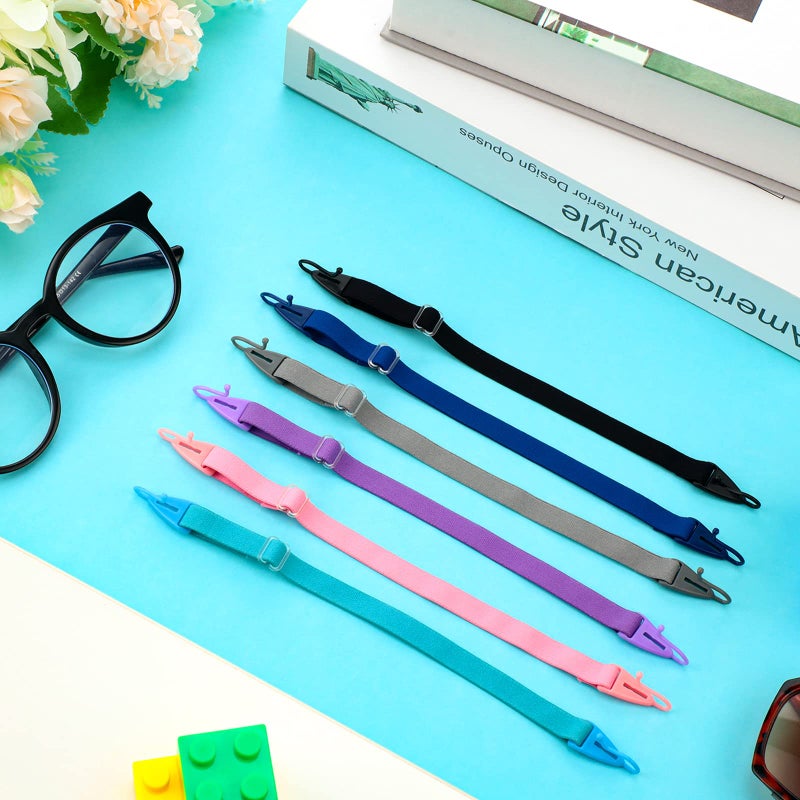 Oudain Oudain 6 Pack Kids Glasses Strap Adjustable Sunglasses Lanyard Eyeglass Holder Strap Around Neck Eyeglass Band for Sports(Multi Color)  - Image 5