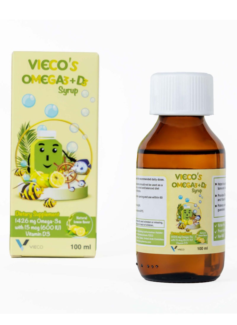 VIECO VIECO'S OMEGA3+D3 SYRUP 100ML  - Image 4
