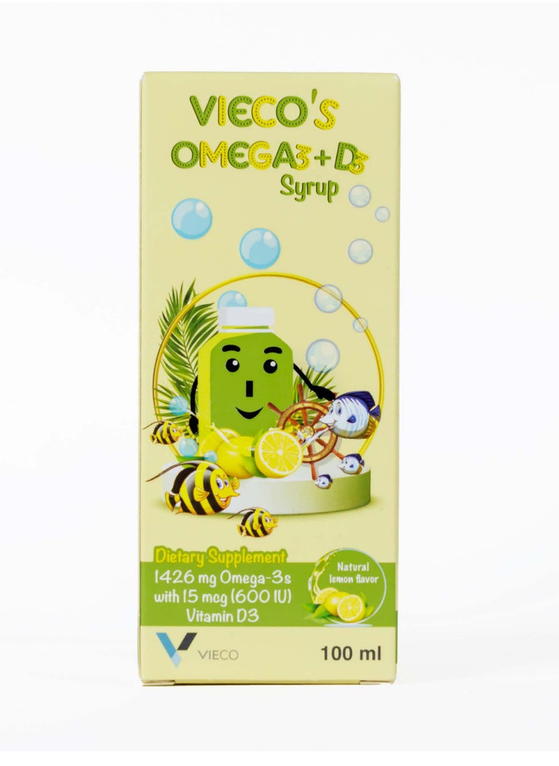 VIECO VIECO'S OMEGA3+D3 SYRUP 100ML  - Image 1
