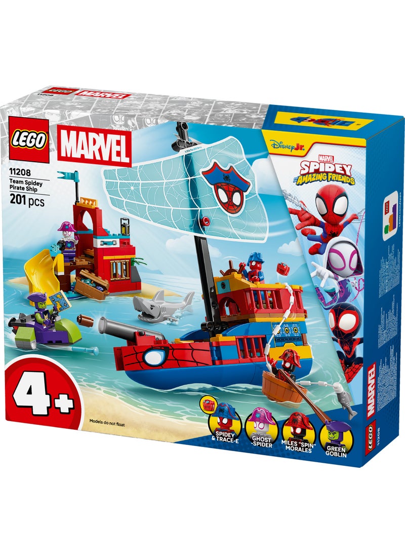 LEGO Marvel Team Spidey Pirate Ship Building Toy 11208 (Age 4+, 201 Pieces) - Image 3