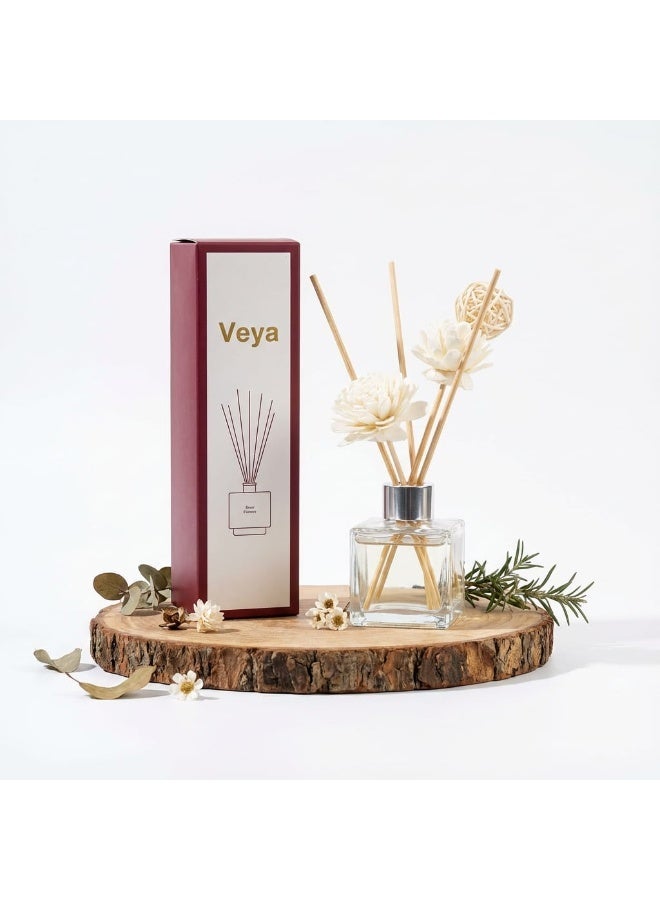 ڤيا VEYA فواحة أعواد عطرية فيا برائحة الورد – 50 مل مع أعواد خشبية طبيعية تعمل على نشر العطر تدريجيًا - Image 2