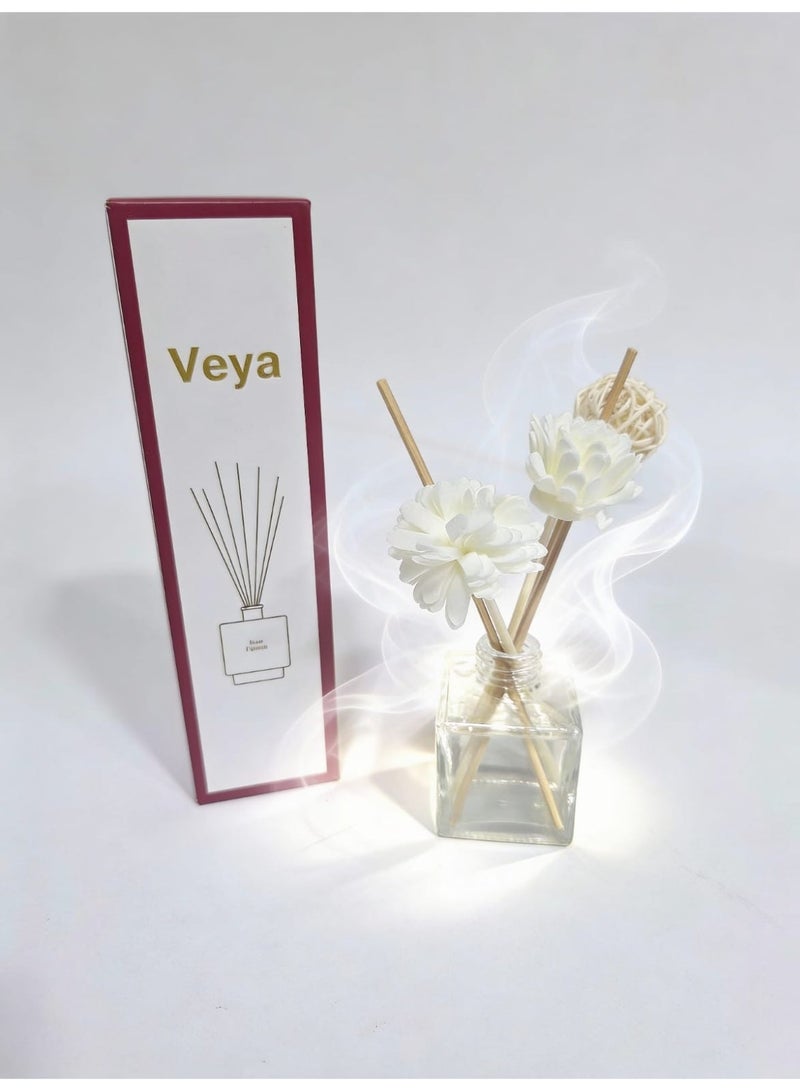 ڤيا VEYA فواحة أعواد عطرية فيا برائحة الورد – 50 مل مع أعواد خشبية طبيعية تعمل على نشر العطر تدريجيًا - Image 5