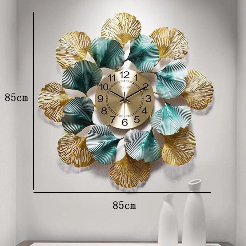 Modern Iron Wall Hanging Clock Decoration Homestay Hanging Decoration Background Wall Wall Decoration Pendant Wall Decoration Wall Clock Creative Clock - Image 4
