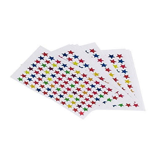 E Shopping Paper Star Shaped Self-Adhesive Sticker Labels 900 Pieces For School Kids, Teacher, Craft, Project - Image 1