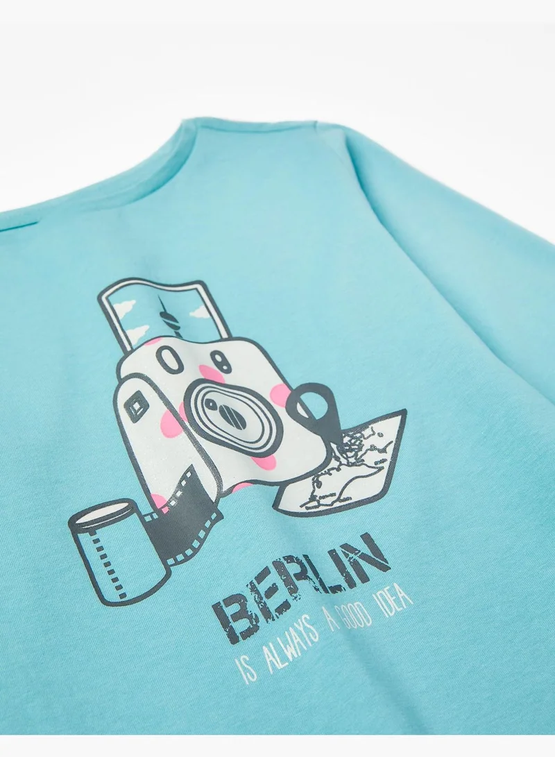 Zippy Zippy Long Sleeve Cotton T-Shirt For Girls