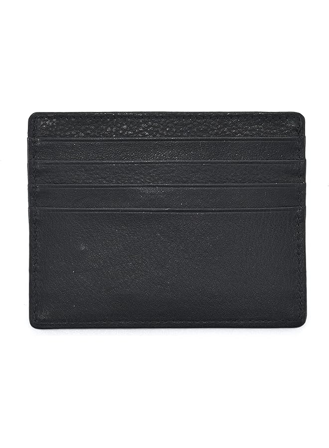 ماجلان محفظة بطاقات للرجال مصنوعة من الجلد باللون الأسود - Image 2