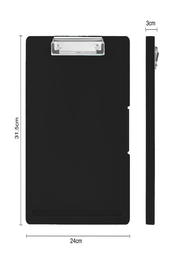 oddpod™ Sleek A4 Clip Pad with Side-Opening/Clipboard with Storage Case for Paper and Document Storage 1233 (Black) - Image 3