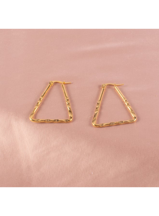Golden Stainless Steel Earring