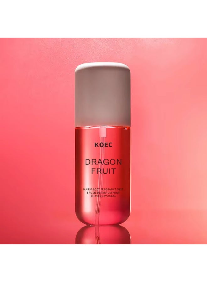 KOEC 50ml Dragon Fruit Body and Hair Fragrance Mist Body Mist Spray Travel Size Long Lasting Perfume Haircare Refreshing Moisturizing Hydrating Soft Hair Care Spray - Image 2