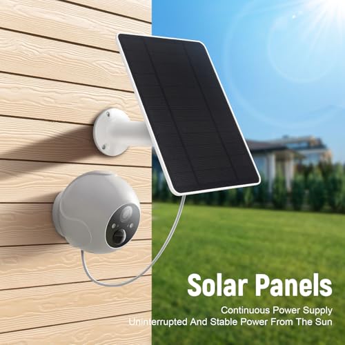 Soshine USB Solar Panel for Ring Camera - Type-C Solar Panel Charger 5v 6w with 10ft Waterproof Charging Cable, IP66 Weatherproof,Includes Secure Wall Mount - Image 3