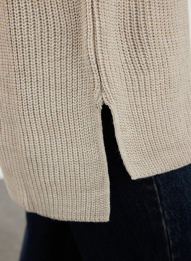 trendyol Stone Turtleneck Knitwear Sweater TWOAW25KZ00131 - Image 4