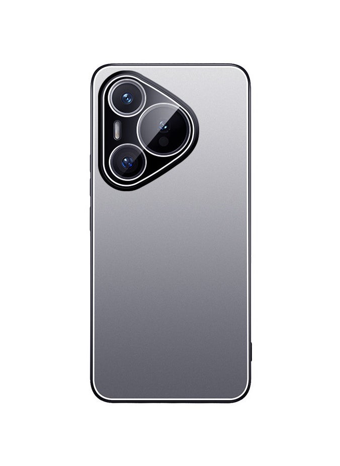 General Cover for HUAWEI Pura 80 Pro, Simple Solid Color Soft Back metal  Bumper Shockproof Case Ultra thin Matte Stylish Women Case Cover  - Image 1
