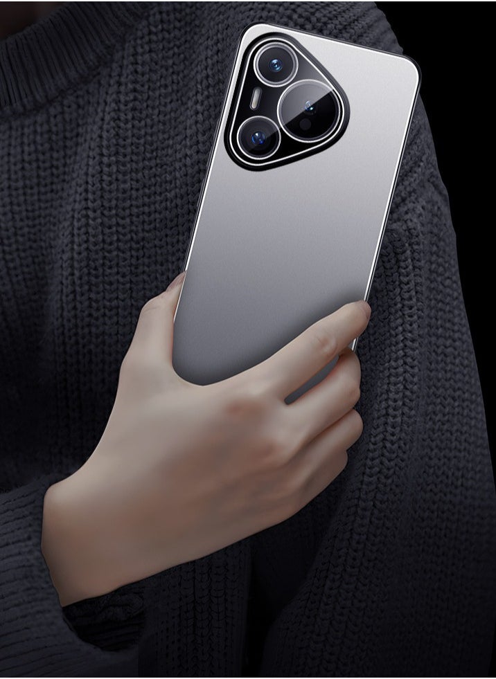 General Cover for HUAWEI Pura 80 Pro, Simple Solid Color Soft Back metal  Bumper Shockproof Case Ultra thin Matte Stylish Women Case Cover  - Image 3