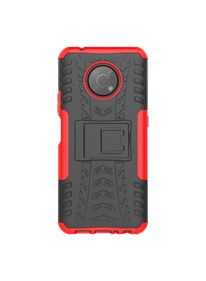 erorex Case For Nokia G300 Tire Texture TPU + PC Phone Case with Holder - Image 2