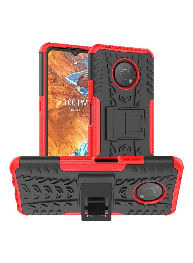 erorex Case For Nokia G300 Tire Texture TPU + PC Phone Case with Holder - Image 1