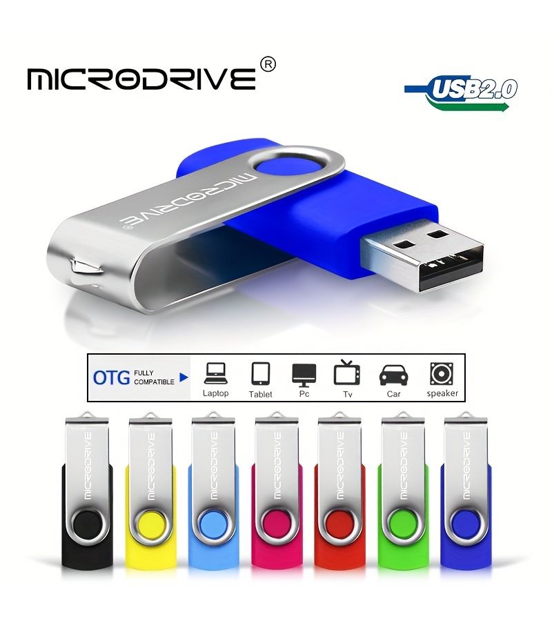 أصفر 16 جيجابايت USB 2.0 فلاشة دوارة قابلة للدوران عصا ذاكرة قلم - Image 2