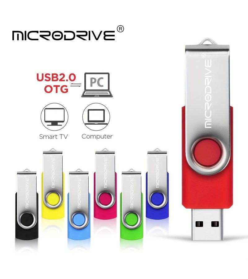 أصفر 16 جيجابايت USB 2.0 فلاشة دوارة قابلة للدوران عصا ذاكرة قلم - Image 4
