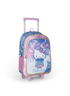 Sanrio Hello Kitty 5in1 Trolley School Bag Girls Backpack Gift Water Resistant Hello Kitty Backpack for School (Pink)  - Image 4
