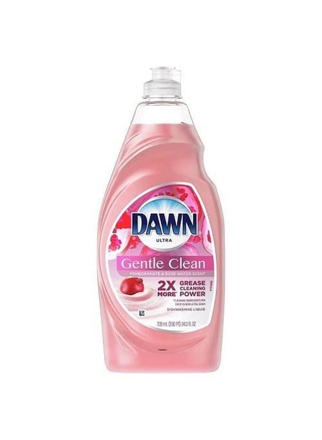 Dawn Ultra Gentle Clean Dishwashing Liquid Dish Soap, Pomegranate & Rose Water Scent, 24 fl oz (Packaging May Vary) - Image 1
