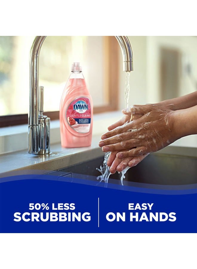 Dawn Ultra Gentle Clean Dishwashing Liquid Dish Soap, Pomegranate & Rose Water Scent, 24 fl oz (Packaging May Vary) - Image 2