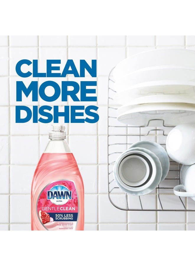 Dawn Ultra Gentle Clean Dishwashing Liquid Dish Soap, Pomegranate & Rose Water Scent, 24 fl oz (Packaging May Vary) - Image 3