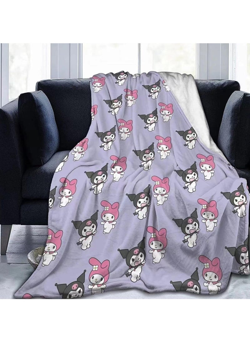 General Kuromi Kids and Adults Blankets Warm Soft Sofa Couch All Seasons Super Comfy Plush Blanket Bed Sofa Travel Bedroom Living Room 60''x50''  - Image 2