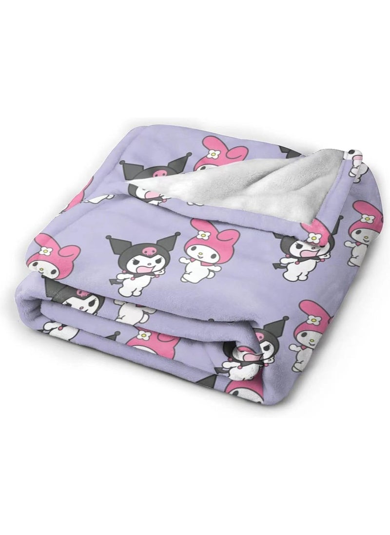 General Kuromi Kids and Adults Blankets Warm Soft Sofa Couch All Seasons Super Comfy Plush Blanket Bed Sofa Travel Bedroom Living Room 60''x50''  - Image 3