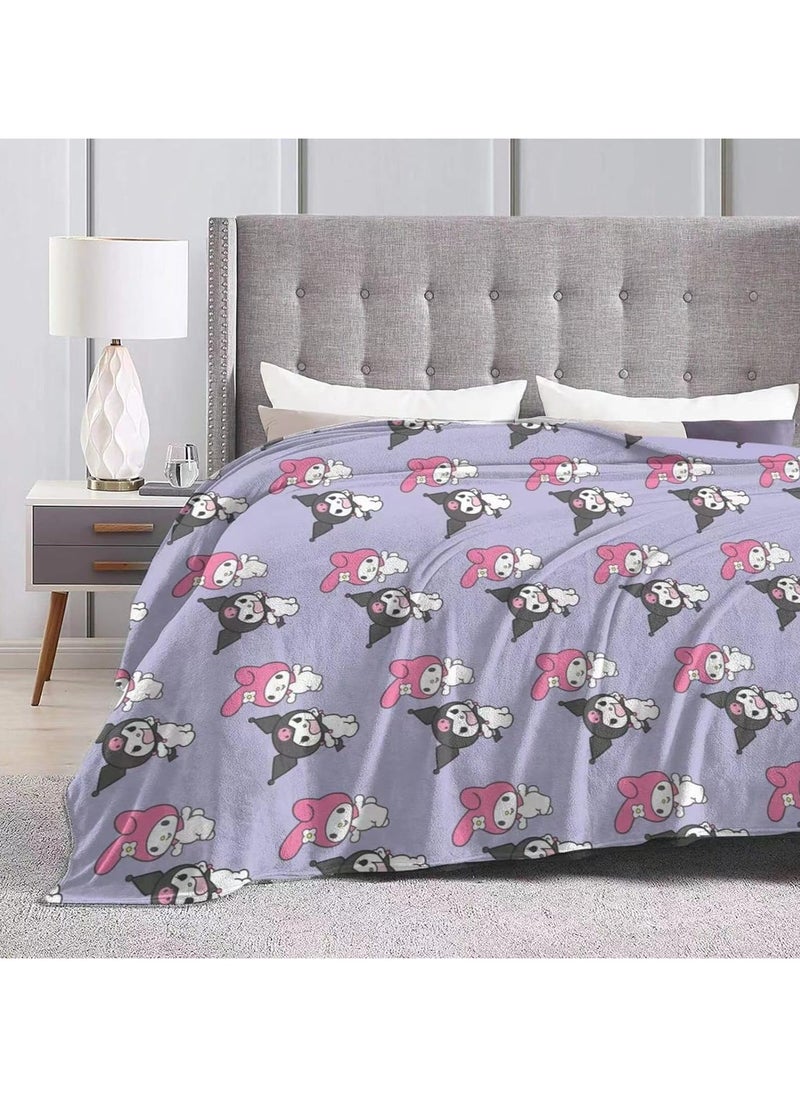 General Kuromi Kids and Adults Blankets Warm Soft Sofa Couch All Seasons Super Comfy Plush Blanket Bed Sofa Travel Bedroom Living Room 60''x50''  - Image 4