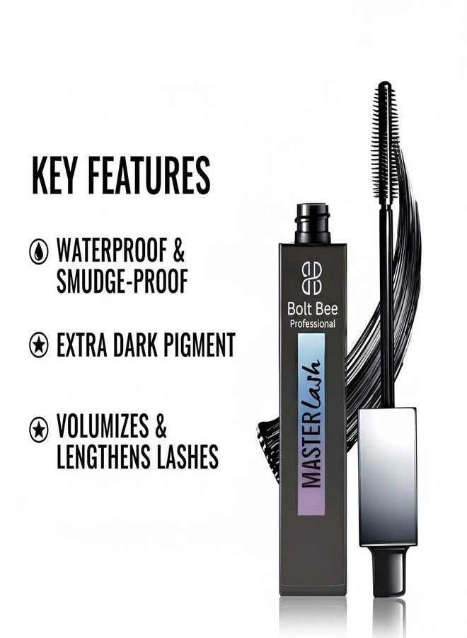 Bolt Bee 4-in-1 Twist & Lift Mascara, Black, Waterproof, Smudgeproof, Curls, Defines, Volumizes and Lifts. - Image 4