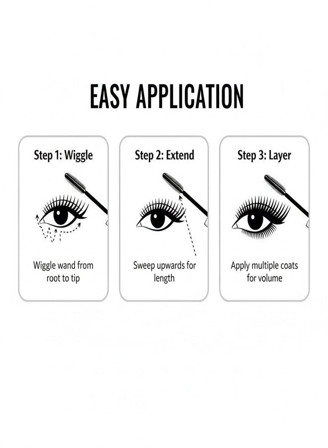 Bolt Bee 4-in-1 Twist & Lift Mascara, Black, Waterproof, Smudgeproof, Curls, Defines, Volumizes and Lifts. - Image 5